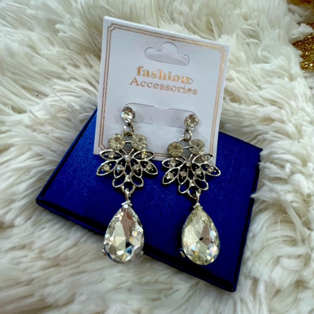 Silver fashion earrings
